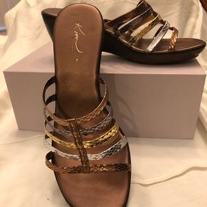 Kim Rogers Metallic Sandals